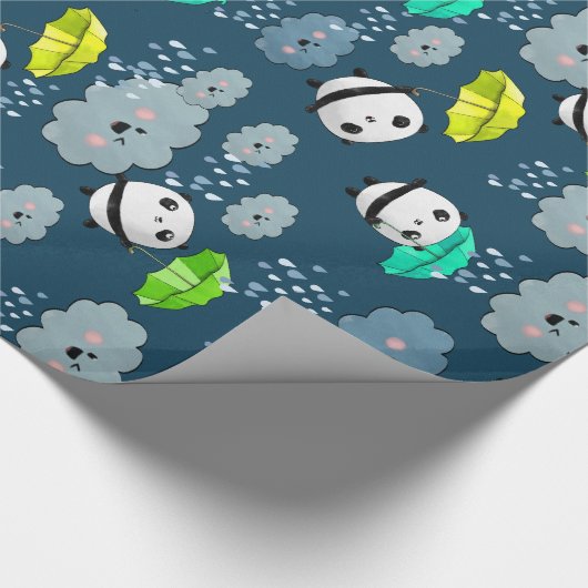 Papier Cadeau Motif mignon d'ours panda (Coin)