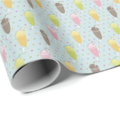 Papier Cadeau Motif Milkshake (Coin rond)
