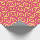 Papier Cadeau Motif minimal Jaune des yeux (Coin)