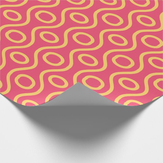 Papier Cadeau Motif minimal Jaune des yeux (Coin)