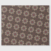 Papier Cadeau Motif minimal rose Brown mexicain (Plat)