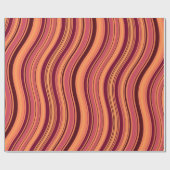 Papier Cadeau Motif minimal rose Brown Waves (Plat)