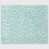 Papier Cadeau Motif Mint Leopard (Plat)