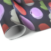Papier Cadeau Motif moderne coloré Polka Point Art Imprimer (Coin rond)