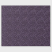 Papier Cadeau Motif moderne de coeur foncé violet (Plat)