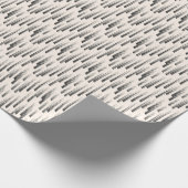 Papier Cadeau Motif moderne de pluie (Coin)