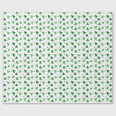 Papier Cadeau Motif moderne des arbres de Noël (Plat)