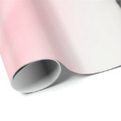 Papier Cadeau Motif moderne en marbre rose noir peint (Coin rond)