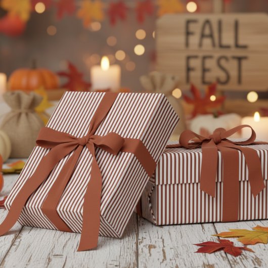 Papier Cadeau Motif moderne en terre cuite