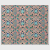 Papier Cadeau Motif moderne esthétique avec dentelle et perles c (Plat)