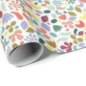 Papier Cadeau Motif moderne et coloré (Coin rond)