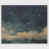 Papier Cadeau Motif moderne étoilé (Plat)