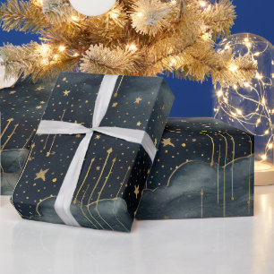 Papier Cadeau Motif moderne étoilé