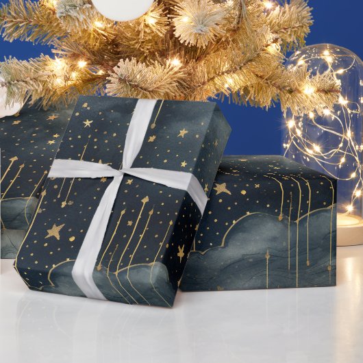 Papier Cadeau Motif moderne étoilé (Vacances)