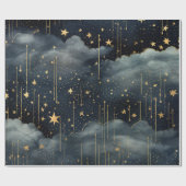 Papier Cadeau Motif moderne étoilé (Plat)