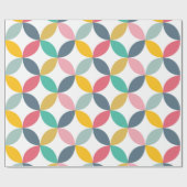Papier Cadeau Motif moderne géométrique coloré (Plat)