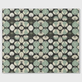 Papier Cadeau Motif moderne géométrique de l'ère atomique rétro (Plat)