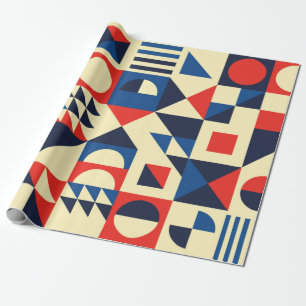Papier Cadeau Motif moderne géométrique du milieu du siècle - 60