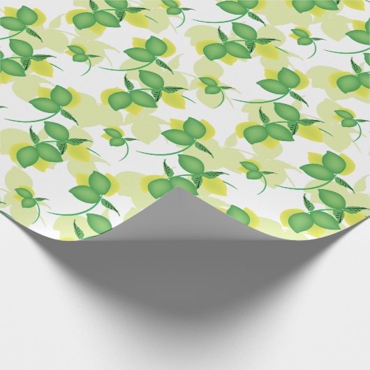 Papier Cadeau Motif moderne Lemon Lime Limoncillo (Coin)