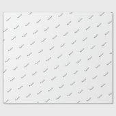 Papier Cadeau Motif moderne noir et blanc (Plat)