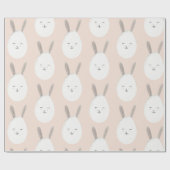 Papier Cadeau Motif moderne Pastel Bunny Egg | Bénédictions de P (Plat)