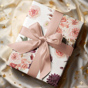 Papier Cadeau Motif moderne Pastel Flowers