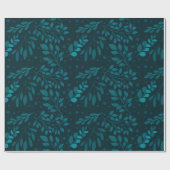 Papier Cadeau Motif moderne sans couture avec feuilles tropicaux (Plat)