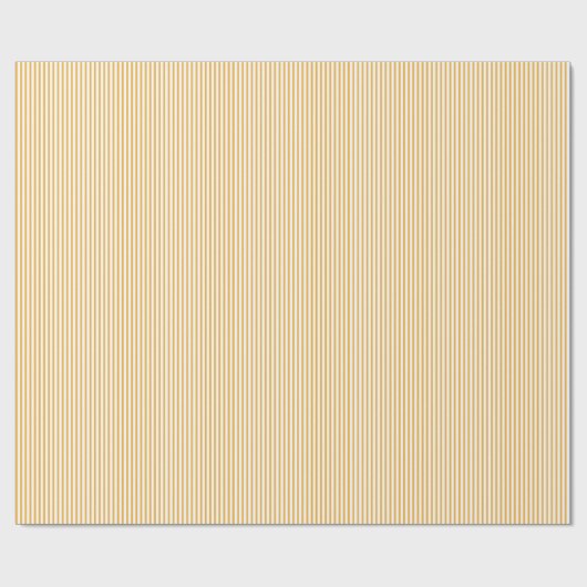 Papier Cadeau Motif moderne Sunflower Yellow Stripes (Plat)