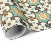 Papier Cadeau Motif moresque (Coin rond)