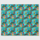 Papier Cadeau Motif multicolore créatif abstrait moderne (Plat)