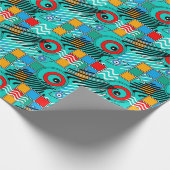 Papier Cadeau Motif multicolore créatif abstrait moderne (Coin)