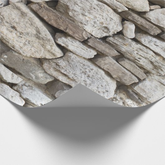 Papier Cadeau Motif mur en pierre de rouble (Coin)