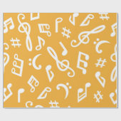 Papier Cadeau Motif musical (Plat)