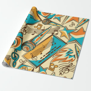 Papier Cadeau Motif musical