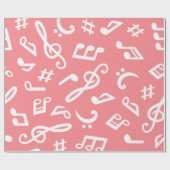 Papier Cadeau Motif musical (Plat)