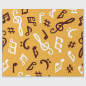 Papier Cadeau Motif musical (Plat)