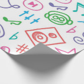 Papier Cadeau Motif musical (Coin)
