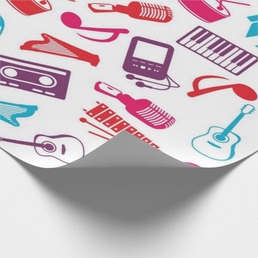 Papier Cadeau Motif musical (Coin)