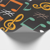 Papier Cadeau Motif musical (Coin)