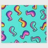 Papier Cadeau Motif musical (Plat)