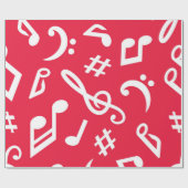 Papier Cadeau Motif musical (Plat)