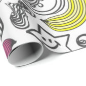 Papier Cadeau Motif musical (Coin rond)