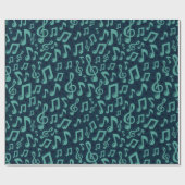Papier Cadeau Motif musical (Plat)