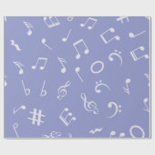 Papier Cadeau Motif musical (Plat)