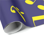 Papier Cadeau Motif musical (Coin rond)