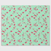 Papier Cadeau Motif musical (Plat)