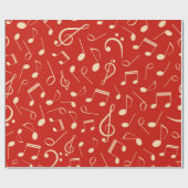Papier Cadeau Motif musical (Plat)