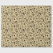 Papier Cadeau Motif musical (Plat)