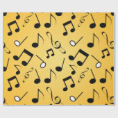 Papier Cadeau Motif musical (Plat)