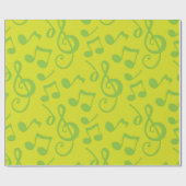 Papier Cadeau Motif musical (Plat)